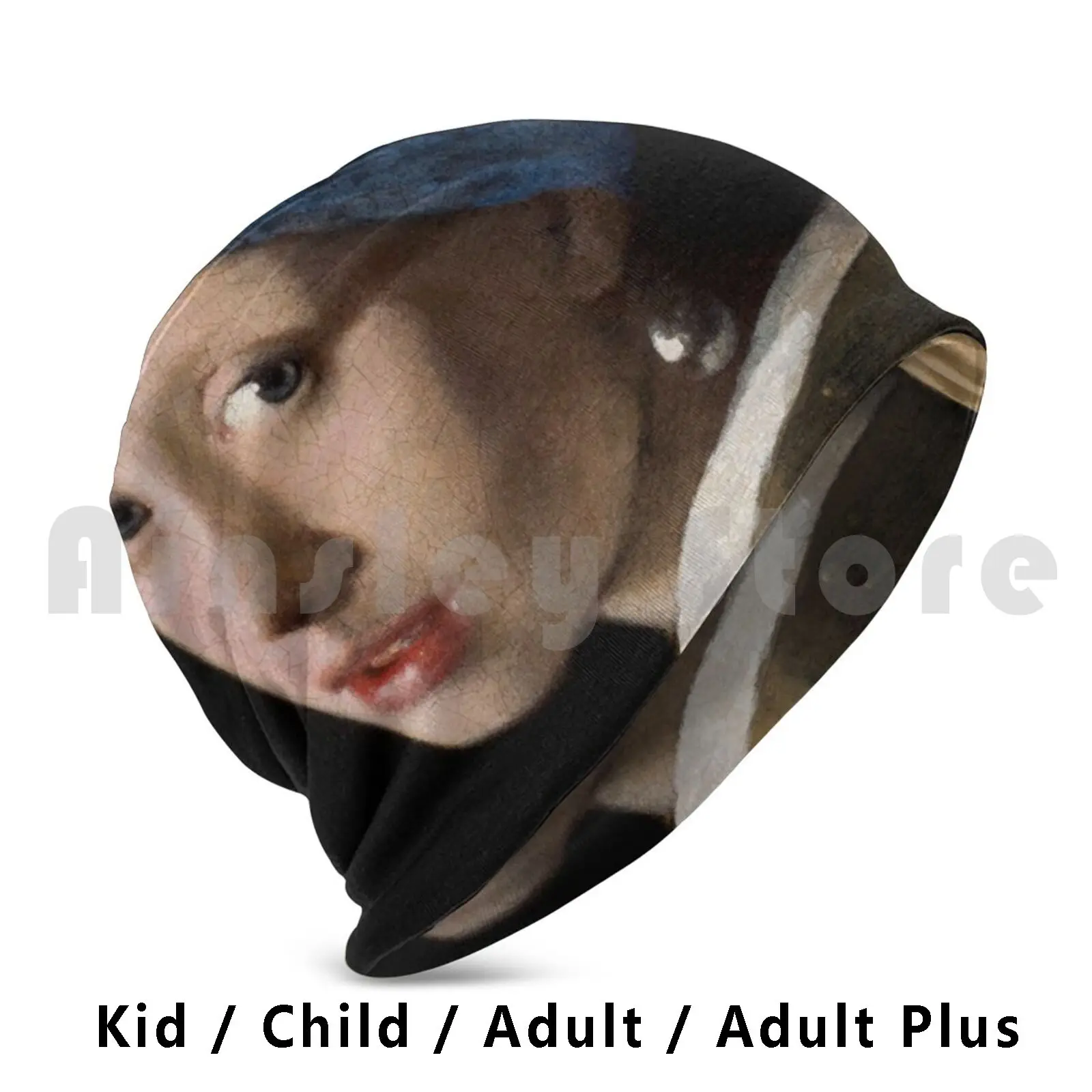 Girl With A Pearl Earring-Johannes Vermeer Beanies Pullover Cap Comfortable Johannes Vermeer Dutch Famous Painter