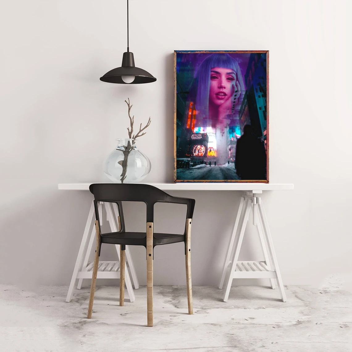 بليد رانر الفيلم المشارك ديكور المنزل طلاء جدران (بدون إطار) #4