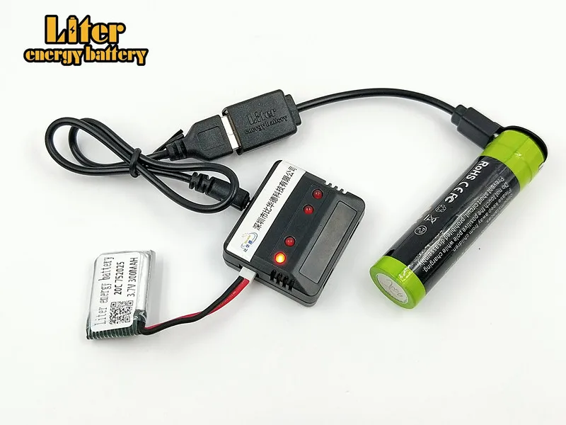 X4 X11 X13 Quadricottero RC 3,7 V 300 mAh 752025   Batteria Li-po 20c*4 pezzi+ 1 scatola caricabatterie Batteria per X4 X11 X13