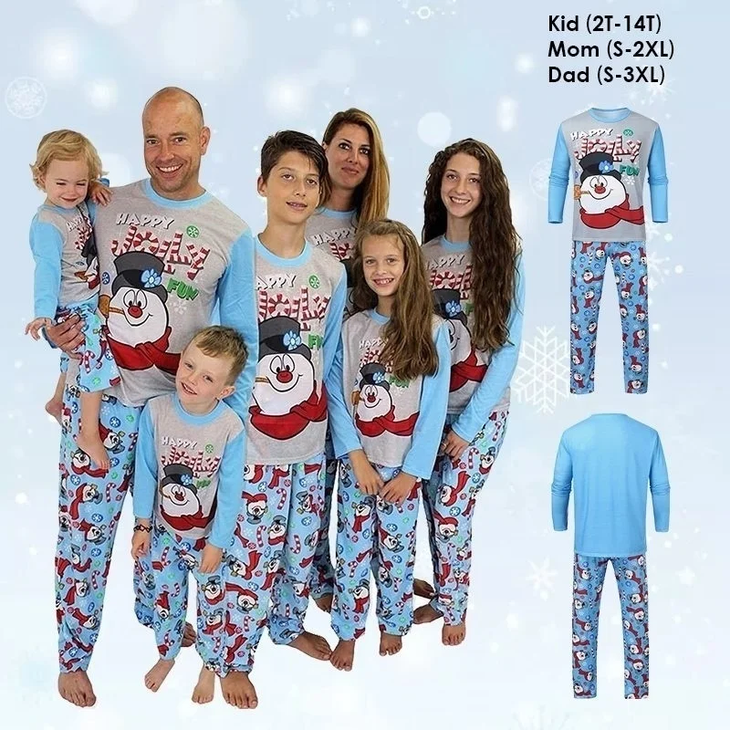 Kupokasi Family Matching Christmas Pajamas PJs Sets Xmas Sleepwear Nightwear Clothing Casual Santa Clothes Set for Kids Adult