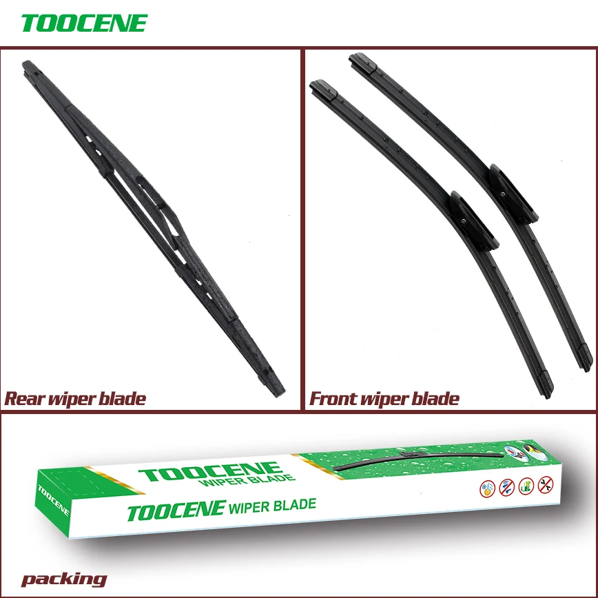 

Front And Rear Wiper Blades For Citroen Nemo 2008 Onwards Rubber Windscreen Windshield Wipers Auto Car Accessories 26+19+14