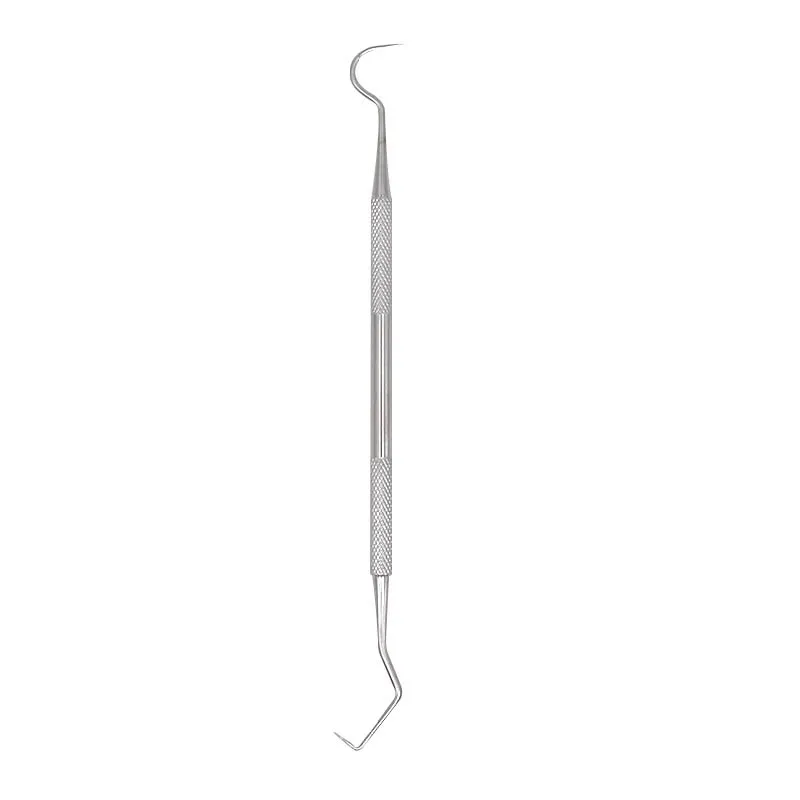 1pc Dental Periodontal Probe Double Head Stainless Steel 17cm with Protector Dentist Endodontic Explorer Tool Tooth Cleaning