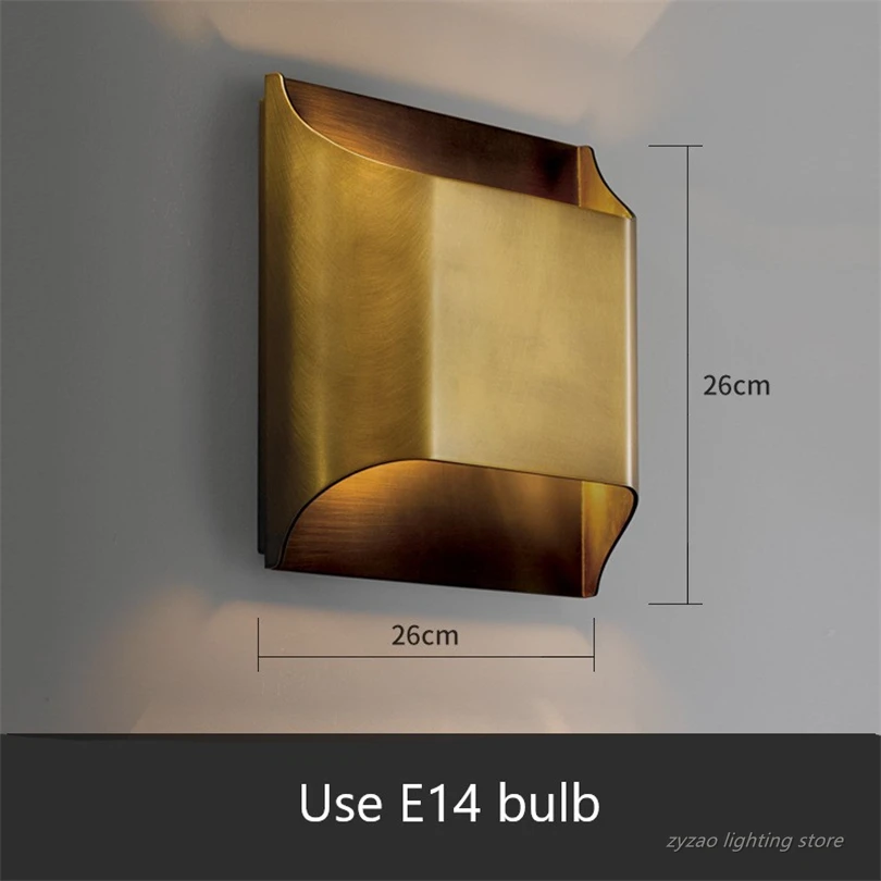 Full Copper Luxury Wall Lamps Modern Hotel Corridor Lamp for Living Room Bedroom Bedside Lamps Background Light Led Wall Lights