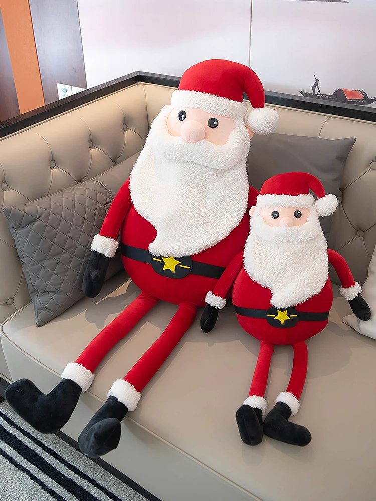 ขนาดใหญ่Santa Claus Plushของเล่นยักษ์เตียงกอดตุ๊กตาหมอนคริสต์มาสของขวัญตกแต่ง 59 นิ้ว 150 ซม.DY50902