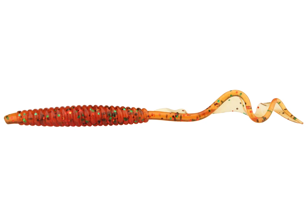 Spinpoler 18 cm 13 cm weicher Köder, Wurmköder, flexibel, langer Schwanz, 4 Farben, Silikon, Regenwurm, Würmer, lebensechter Angelköder, 5 Stück/Packung – Detail 7