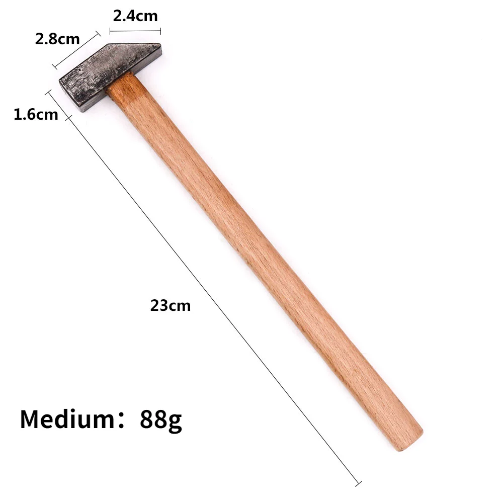 Square Wooden Handle Hammer Making Gold and Silver Tools Jewelry Adjustment Processing Tool