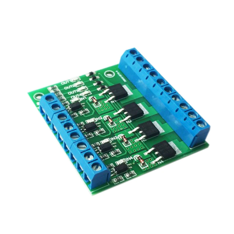 4-8 Channel MOS Tube / FET Module PLC Amplifier Board / Drive Module Optocoupler Isolation DC