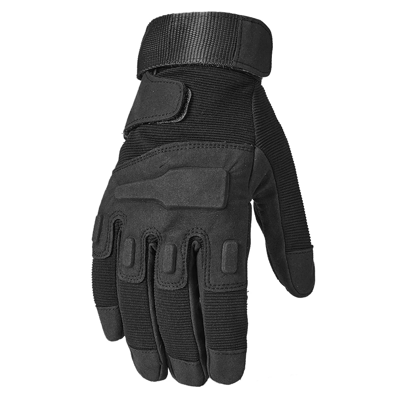 Motorcycle non-slip sweat-absorbent full-finger gloves thickened tactical anti-cut gloves