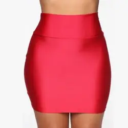 BKLD Women Skirts Bodycon Above Knee Mini Women Elastic Waist Solid Color Satin Skirt 2024 Summer Sexy Women Clothing Clubwear