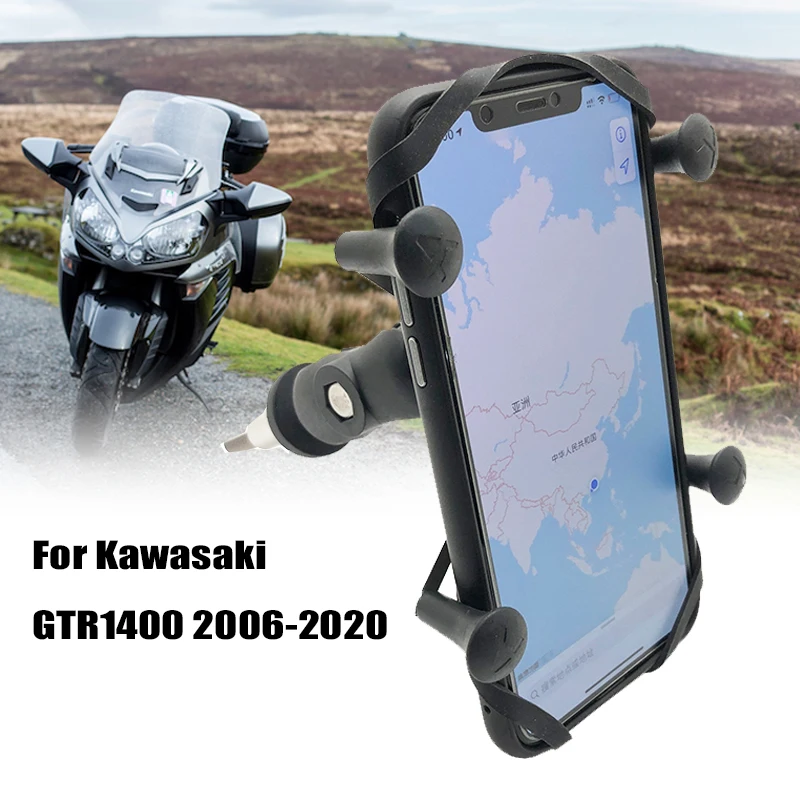 

For Kawasaki GTR1400 2006-2021 Motorcycle GPS Navigation Frame Mobile Phone Camera Mount Bracket GTR 1400 GT R1400 2019 2020