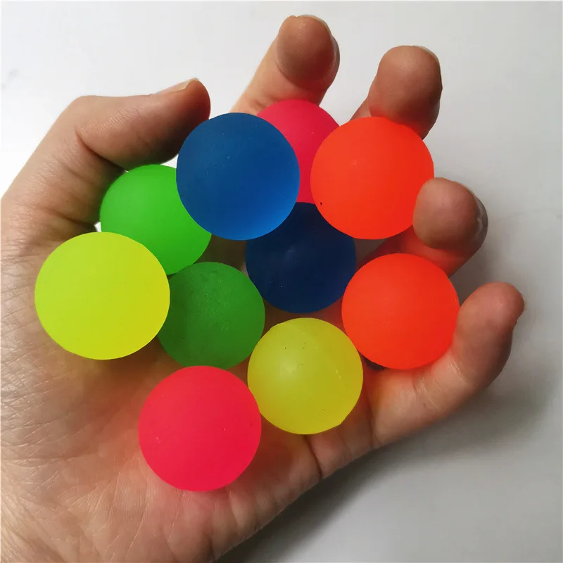 2.5cm Solid Color Rubber Bouncing Bouncy Balls Soft malabares Juggling Jumping Outdoor Sports Toys for Baby Kids