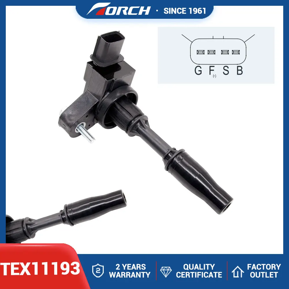 Ignition Coil TEX11193 Replace for 12649037 12654078 CUF680 UF680 Fit for Cadillac ATS/ATSL XTS SRX CTS XT5 CT6 2.0T Auto Parts