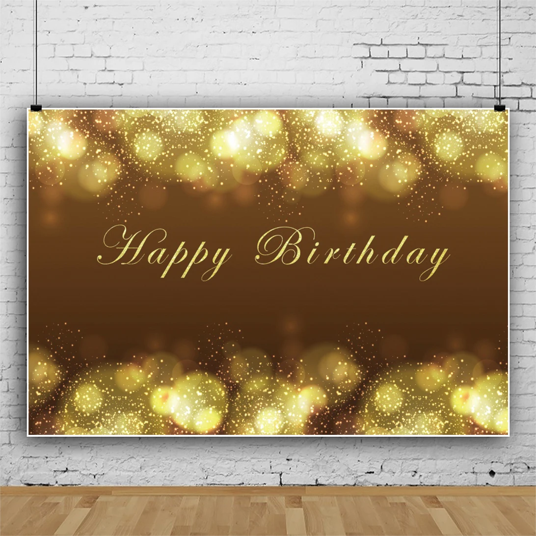 Фон Laeacco для фотосъемки с изображением Золотых Блесток в горошек для вечевечерние