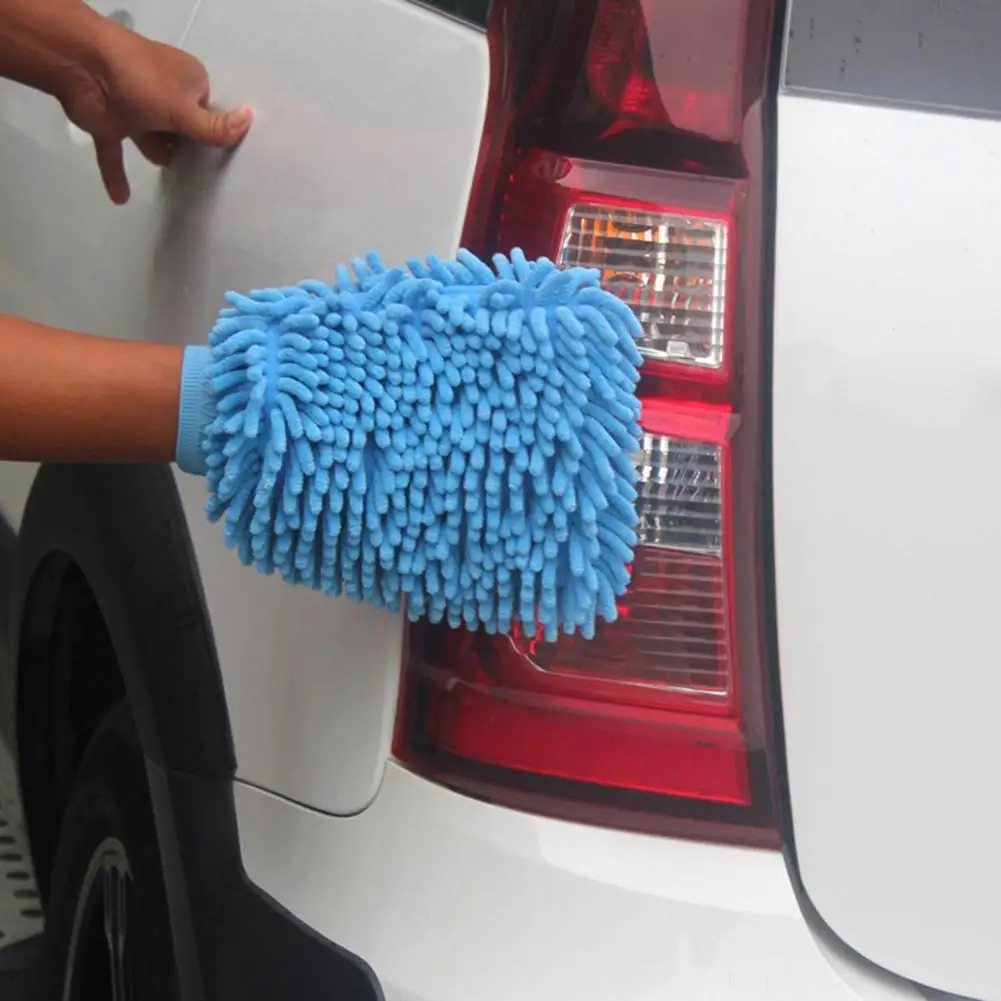 Microfiber limpeza de lavagem do agregado familiar carro macio anti risco luvas escova ferramenta acessórios do carro