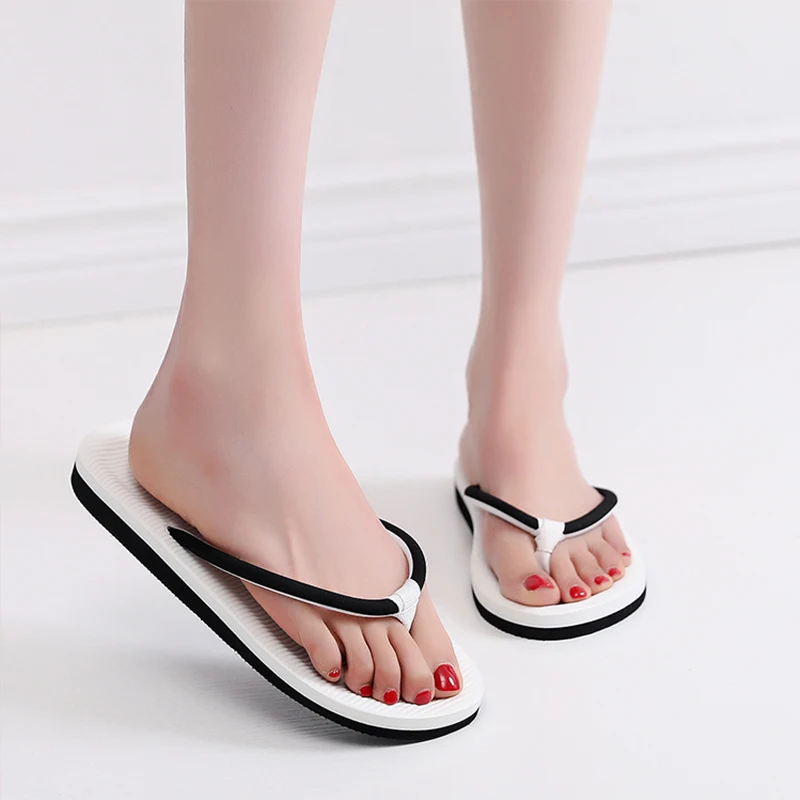 Women Men Outdoor Sandals Lady Beach Slippers Flip Flops Anti-slip Sandals Brazilian Female Seaside Walking Casual Footwear