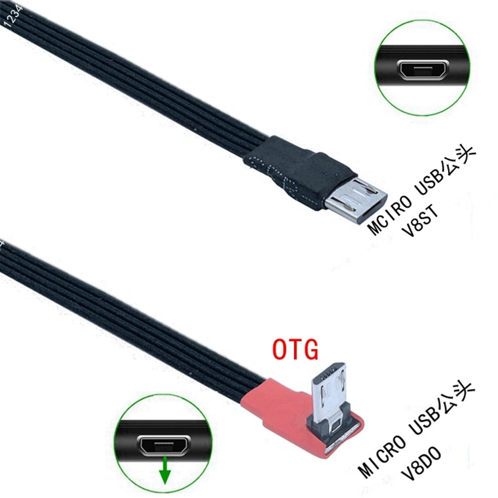 Micro USB OTG Cable de transferencia de datos Micro USB macho a hembra adaptador para Samsung HTC Android