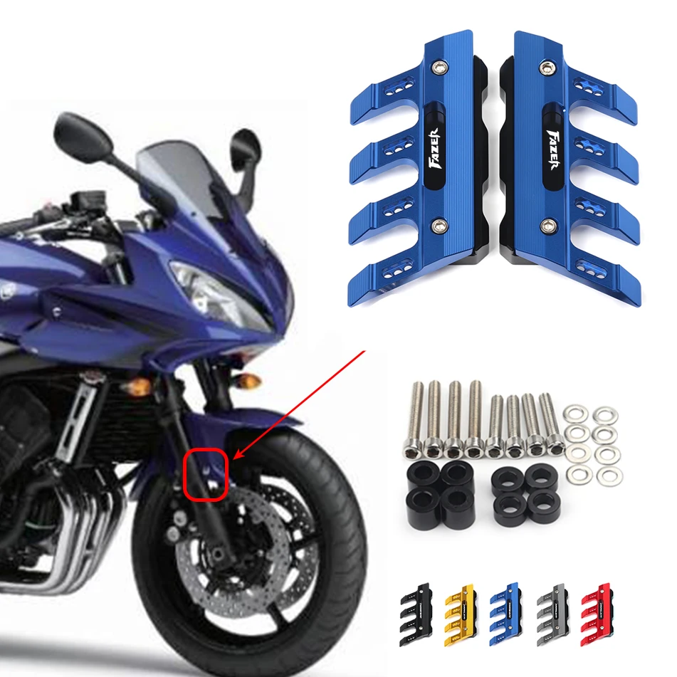 

For YAMAHA FZ6 Fazer FZ-6 S2 Fazer Motorcycle CNC Accessories Mudguard Side Protection Block Front Fender Anti-Fall Slider