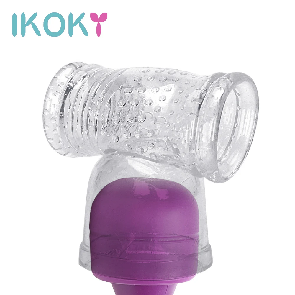 IKOKY Ultimate Pleasure Nozzles Of Massager Penis Massager Sex Toys for Men Sex Products Chastity Masturbator Toy