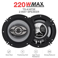 2pcs 6 Inch Car Loundspeaker 16cm 220W 2 Way Car Coaxial Speaker Auto Music Stereo Full Range Frequency Hifi Speakers