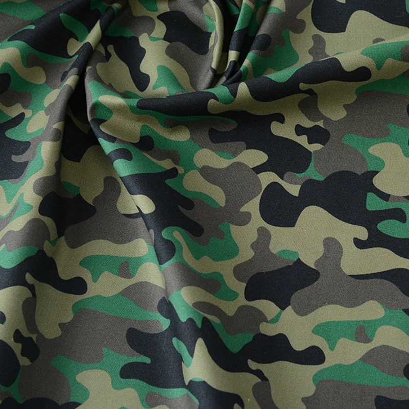 Camouflage Cotton Military Training Background Cloth Digital Printing Fabric For DIY Handmade By Half Meter