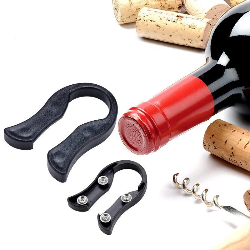 Black Handheld Wheel Wine Champagne Bottle Foil Cutter Opener Rotating Cutting Blades For Hotel Restaurant