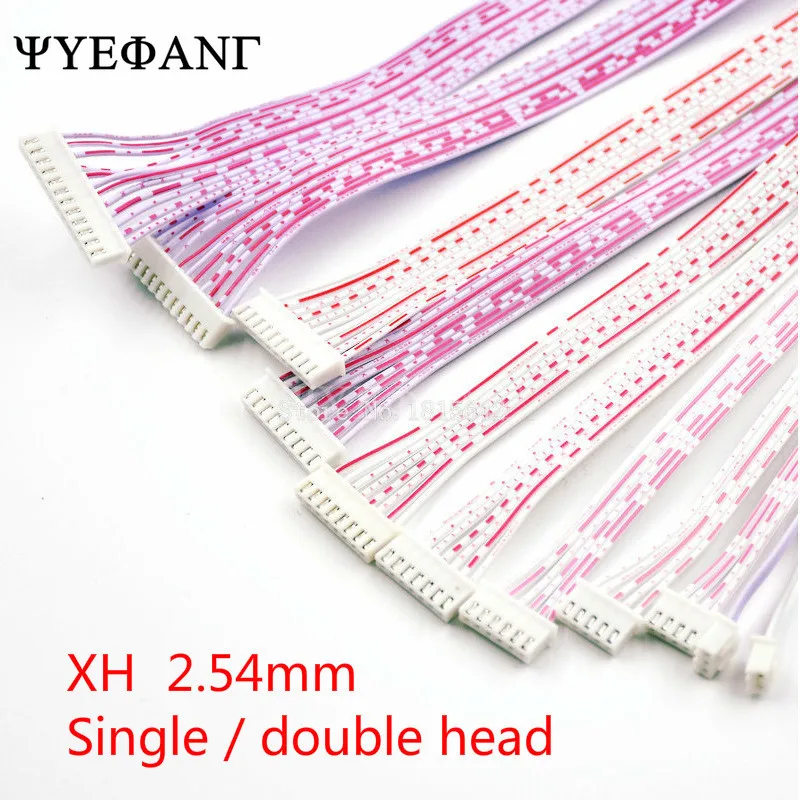 5 sztuk JST 2.54mm krok kabel łączący XH2.54 długość linii wtyczki 30/20/10CM czerwony i biały 2P/3P/4P/5P/6P/7P/8P/9P/10P/11P/12P