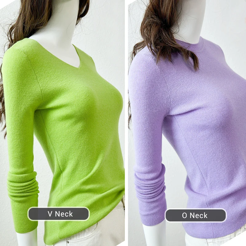 SuyaDream 2021 Winter 100%Wool Turtleneck Plain Pullovers 2021 Fall Winter Basic Sweaters for Woman Candy Colors