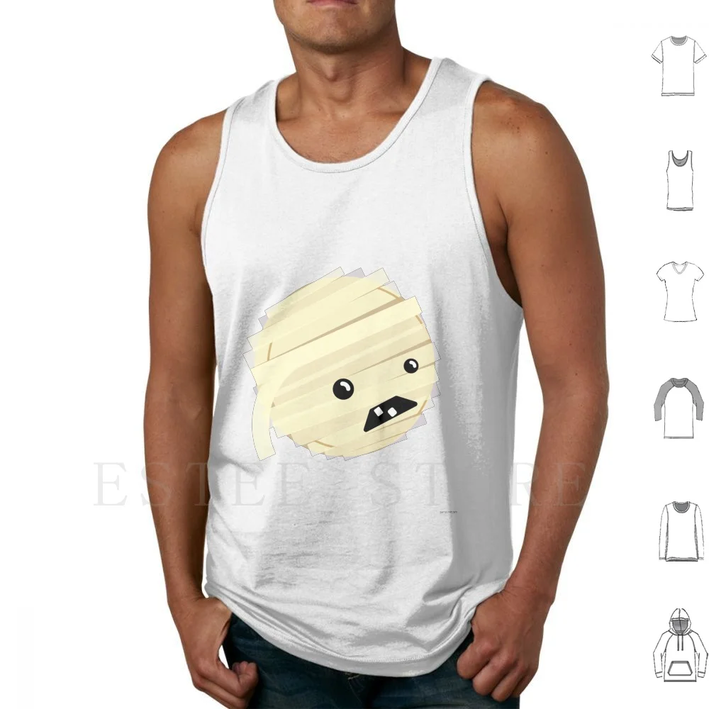 Mummy Tank Tops Vest Sleeveless Mummy Egyptian Undead Monster Horror Classic Horror Mummies Sans Unicorn Creepy Cute