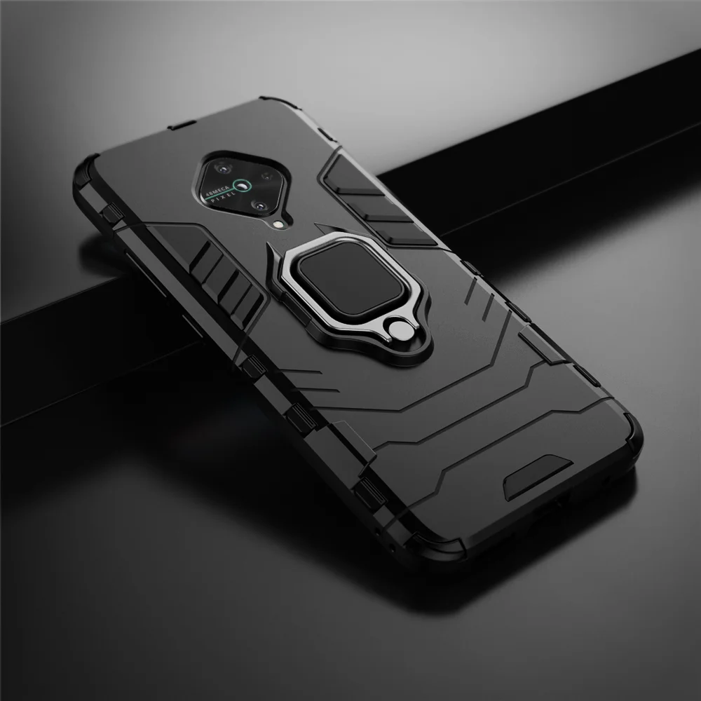 For Vivo V17 Case V17 Russia Magnetic Car Shockproof Ring Armor Phone Cover For Vivo V17 S1 Pro Y9S 6.38\