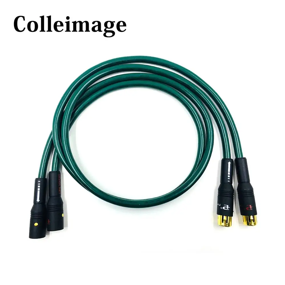 

Colleimage Pair Hifi XLR Cable Hi-end 5NOCC cable Hifi 2 XLR Male to 2 XLR Female Cable Balance line