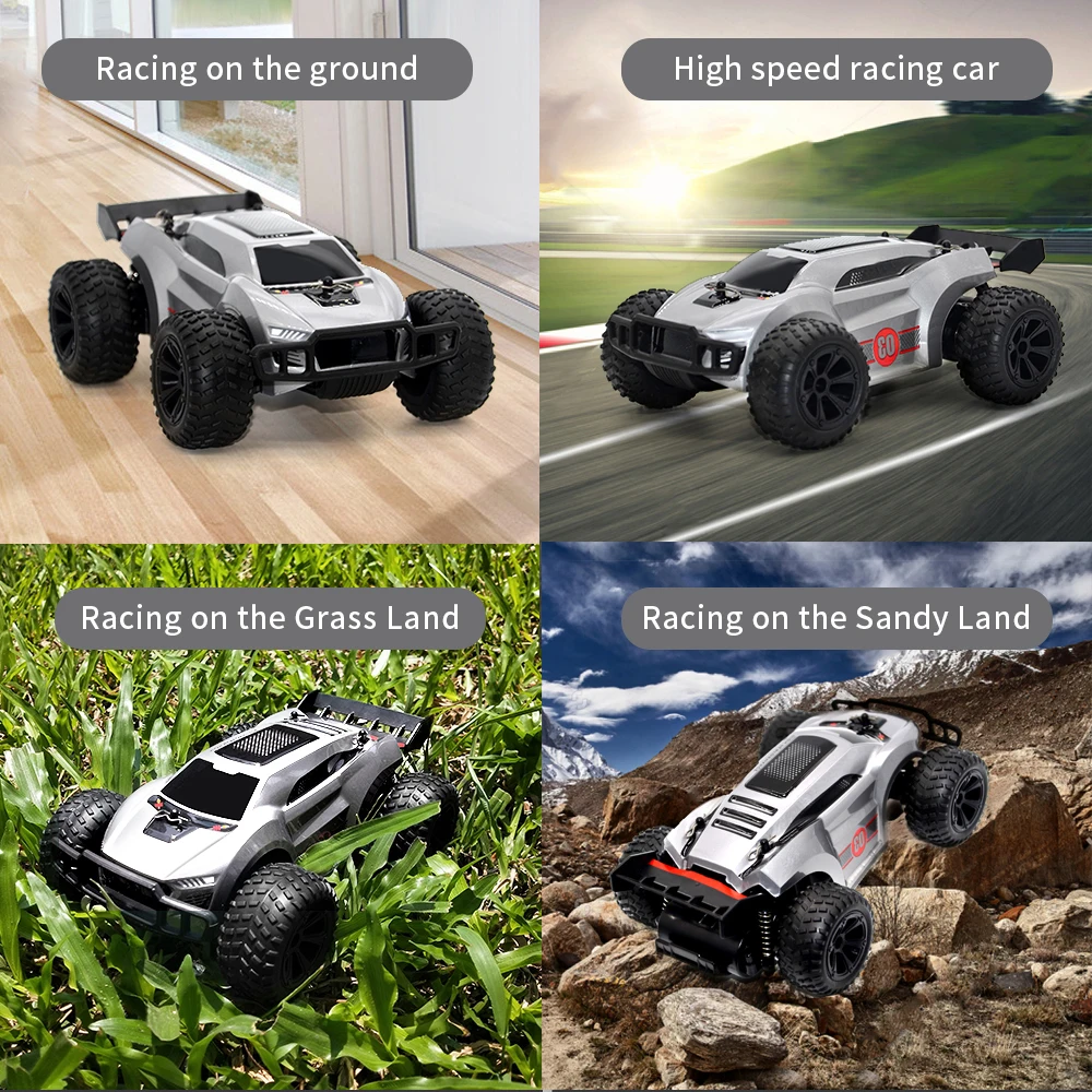 1:22 Climbing Off-Road Vehicle 15KM/H Toy Car 2.4G RC With LED Lights Children\'s Electric Toy Car Model Power-Off Protection