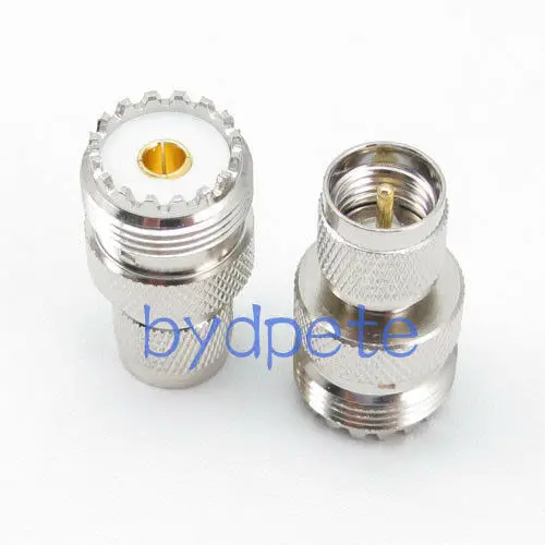 1Pcs Mini Uhf Stekker Naar Uhf So-239 Female Rf Connector Adapter