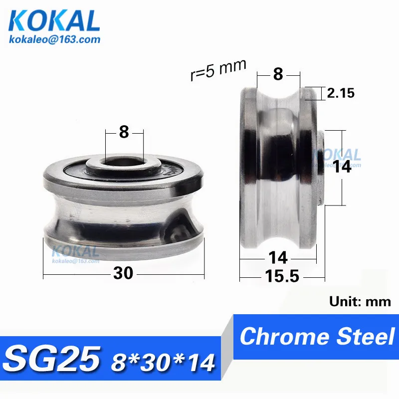 10PCS/lot Transmission Eccentric Wheel With Free Fixing Screws Double Row Miniature Pulley BEARING SG10 SG15 SG20 SG25 SG66