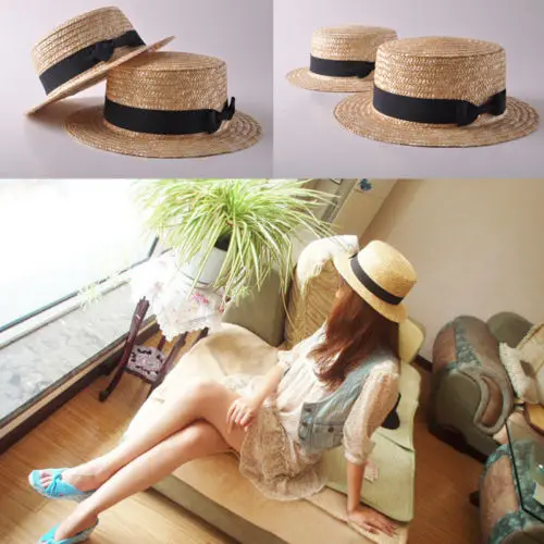 Summer New Women And Girls Lovely Boho Sunhat Family Matching Beach Straw Hats Wide Brim Foldable Cap Travel Outdoor Casual Hat