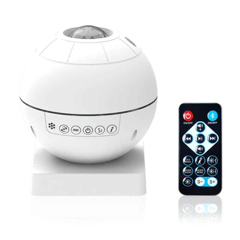 Starry Sky Cloud Moon Projector Lamp with Remote Develop Kid's Creativity Imagination with Music Playback Function