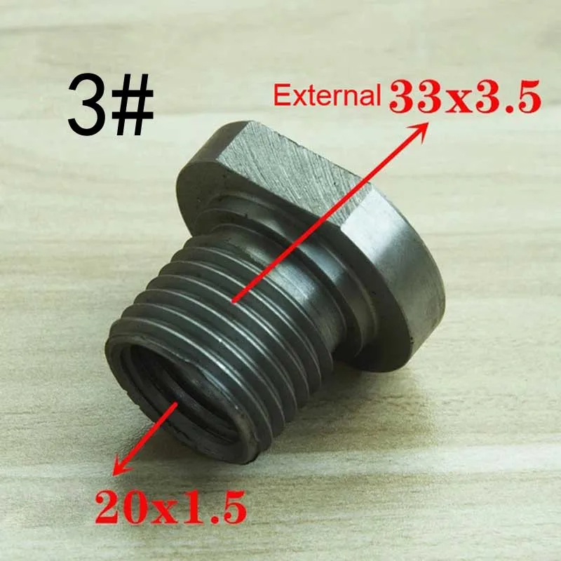 1PC Thread Spindle Adapter M18 x 2.5 To 1” × 8TPI / M33 x 3.5  Wood Turning Tool Accessories