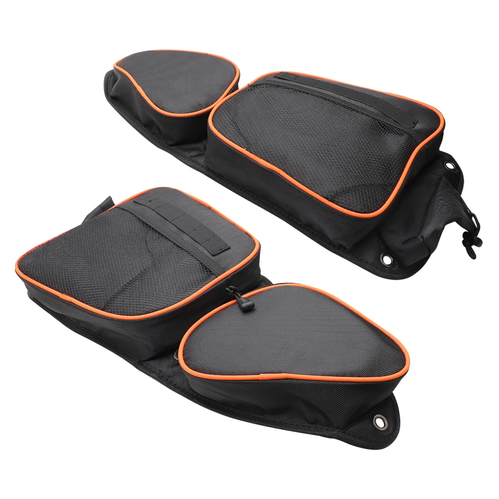 Pair UTV Front Side Door Storage Knee Pad Bag Heavy Duty For Polaris RZR XP XP4 1000 Turbo S 2014 2015 2016 2017 2018 2019