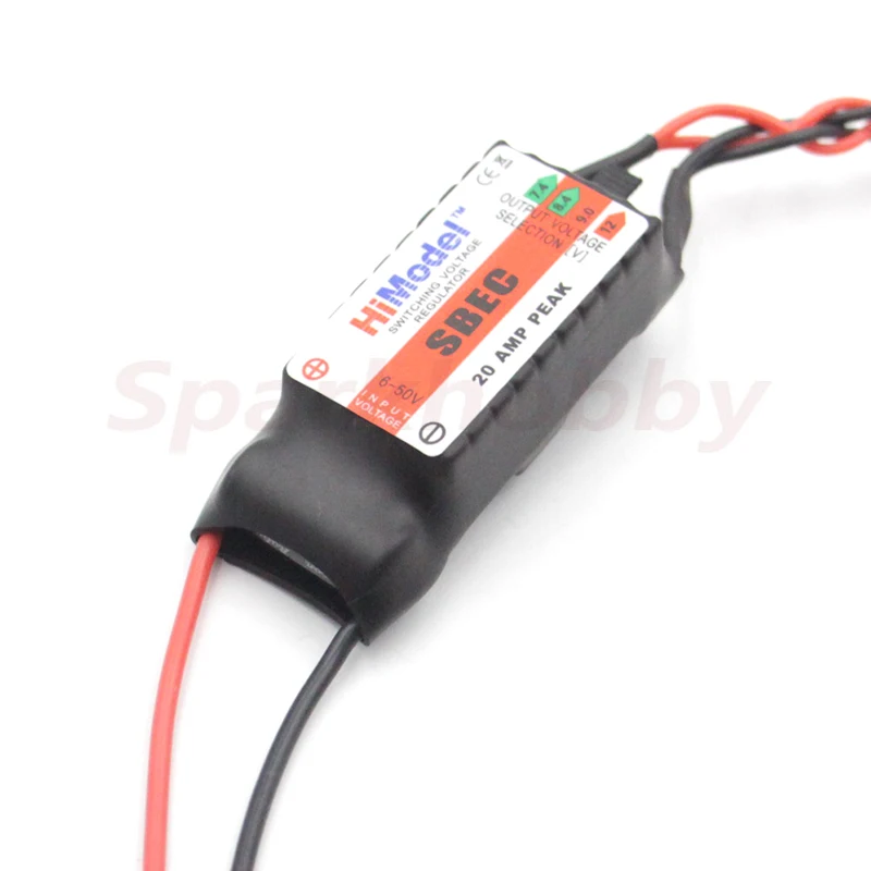 HiModel 20A BEC Servo Power Supply 2-12S Lipo Output Voltage 7.4V / 8.4V / 9V / 12V For Remote Control Drones Racing Robot Model