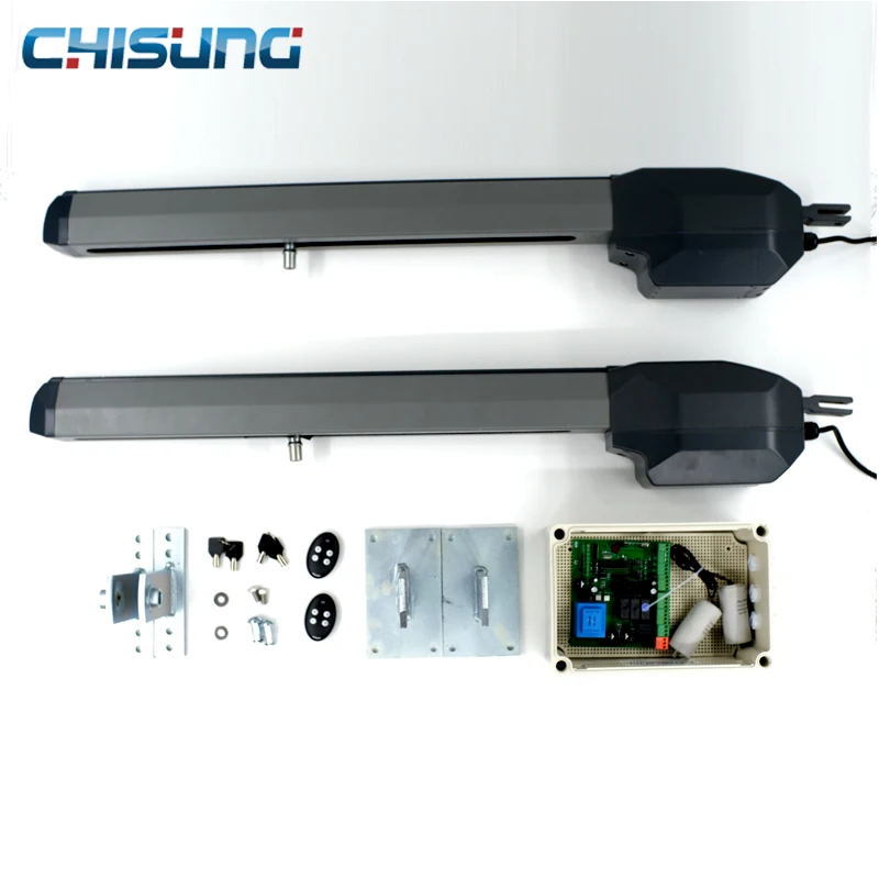 Heavy Duty 500kg  AC 230V Automatic Door Operators Type Swing Gate With Limit Switch Dual Arms 3m 4m With  Remote System
