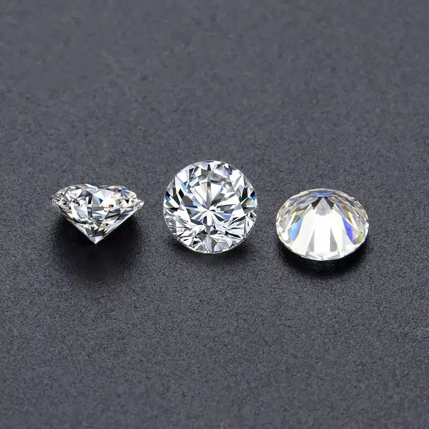 0.1ct To 8ct D Color VVS1 Round Shape Moissanite Stones Brilliant Cut Pass Diamond Tester Loose Gemstone For Women Jewelry Gem