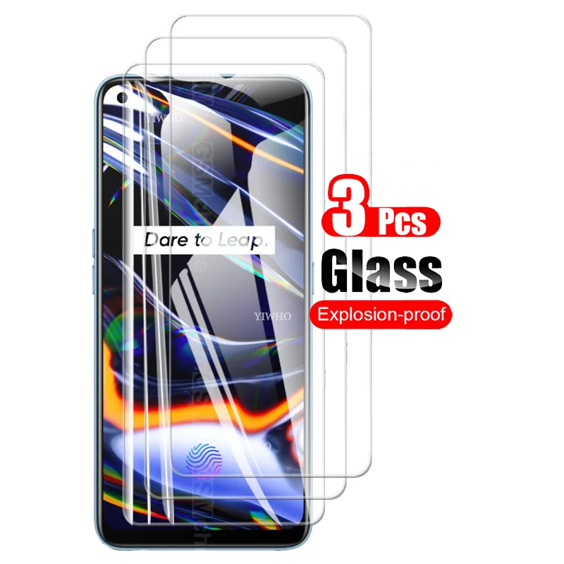 3PCS Protective Glass for oppo realme 7 Pro Screen Protector Tempered Glass For realme 6 Pro 6i 7i 5i 5 x7 x7 pro Safety Front