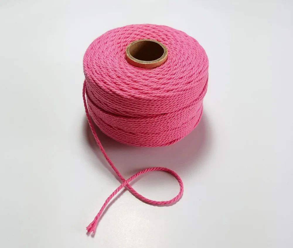 100% Cotton rope 80m/roll colorful twine macrame cord string thread for wedding home decoration accessory DIY