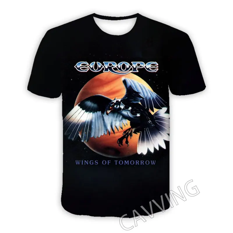 CAVVING-camisetas informales con estampado 3D de Rock para hombre y mujer, camisetas de Hip Hop, estilo Harajuku, ropa