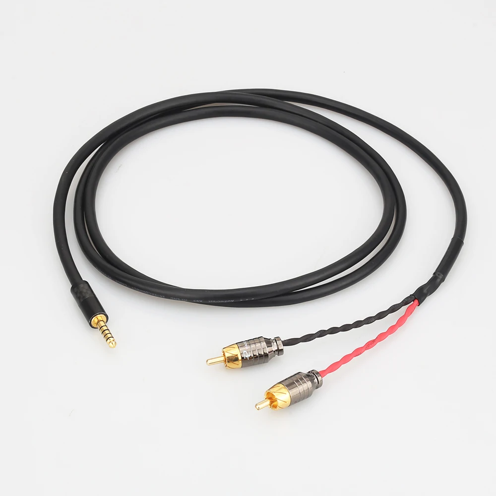 HIFI 4.4mm to 2 RCA Audio Cable 1 tp 2 splitter HIFI cable For SONY NW-WM1Z/A WM1A/1Z PHA-1A/2A Z1R 4.4mm Upgrade Cable