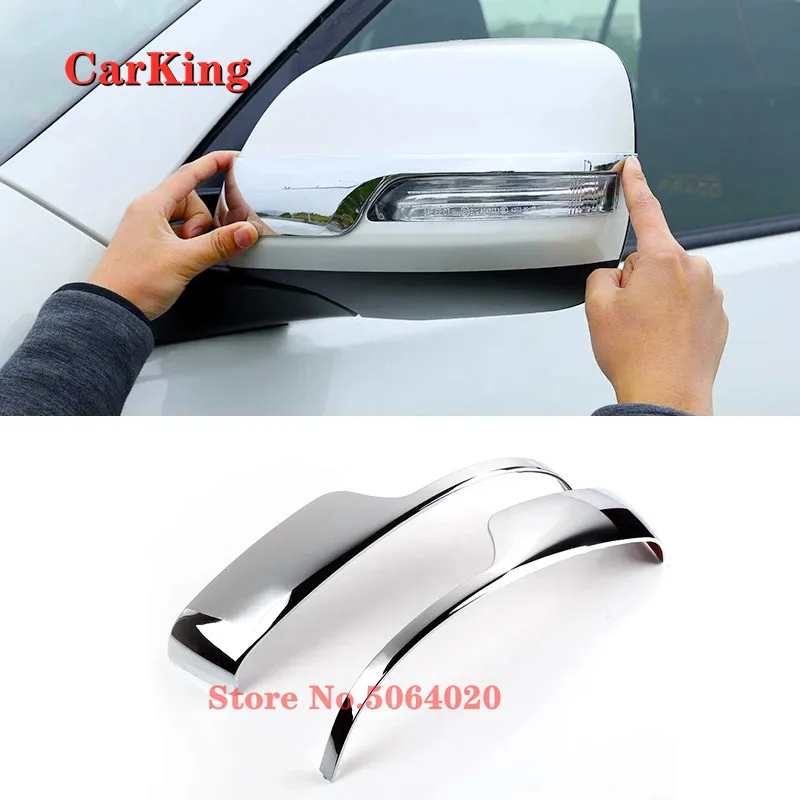 

ABS Chrome For Toyota Land Cruiser Prado FJ150 Accessories 2010/11/12/13/14/15/16/17 RearView Side Mirror strip Cover Trim