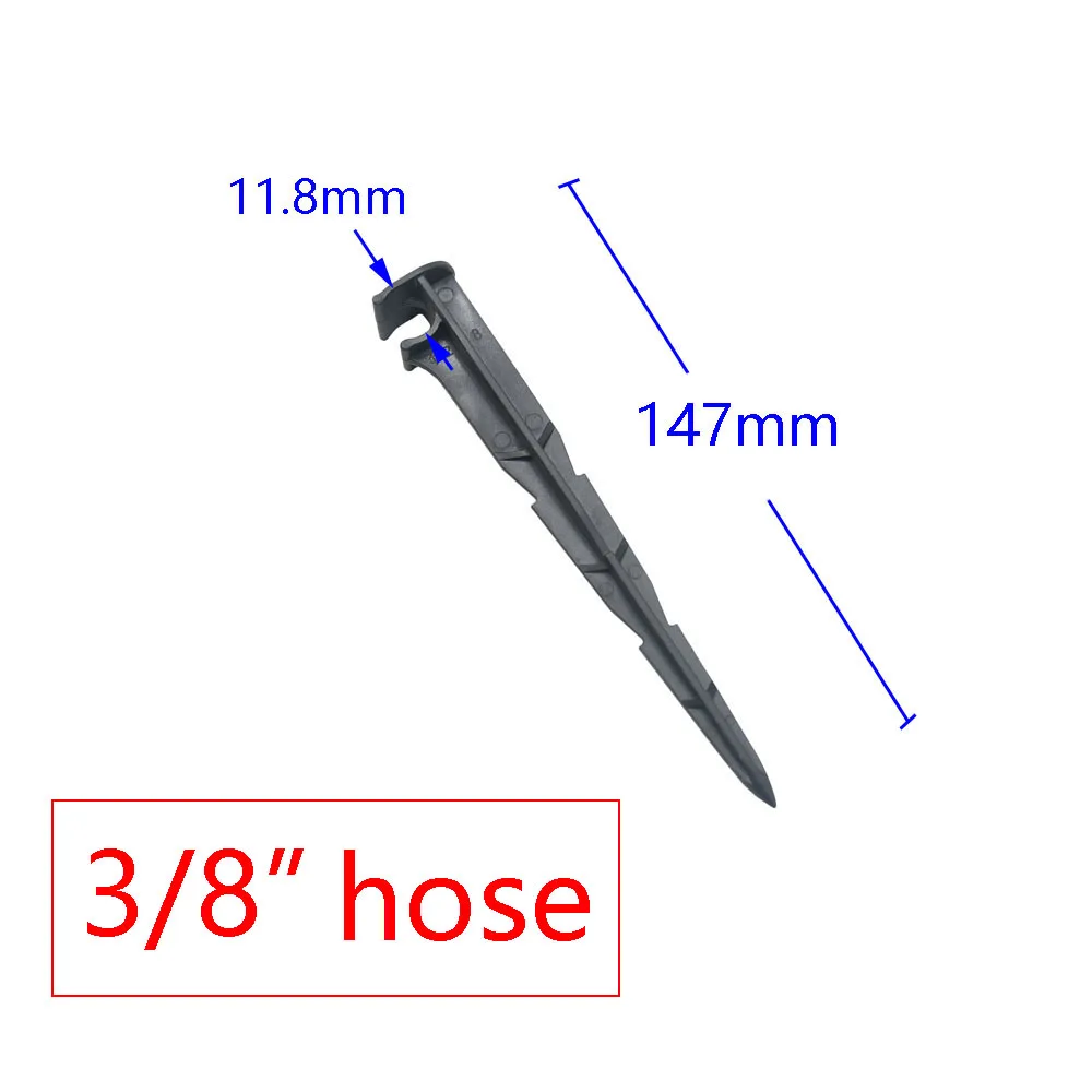 Soporte de manguera de jardín, boquilla de tubo Pe de 16mm y 20mm, 100, 200, 1/8, 1/4, 3/8, 1/2, 3/4, 3/5-4/7 Uds.