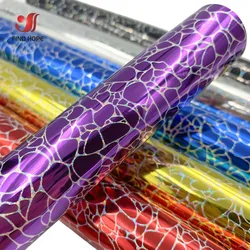 Holographic Cobblestone Pattern Iridescent Adhesive Vinyl Making Graphics for Window Glass Christmas Cards Decor DIY cut Film