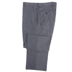Luxury Super 120 100% Wool Dress Pants Custom Made Gray Suits Pants Tailor Made Grey Business Trouser Bespoke Trousers Office