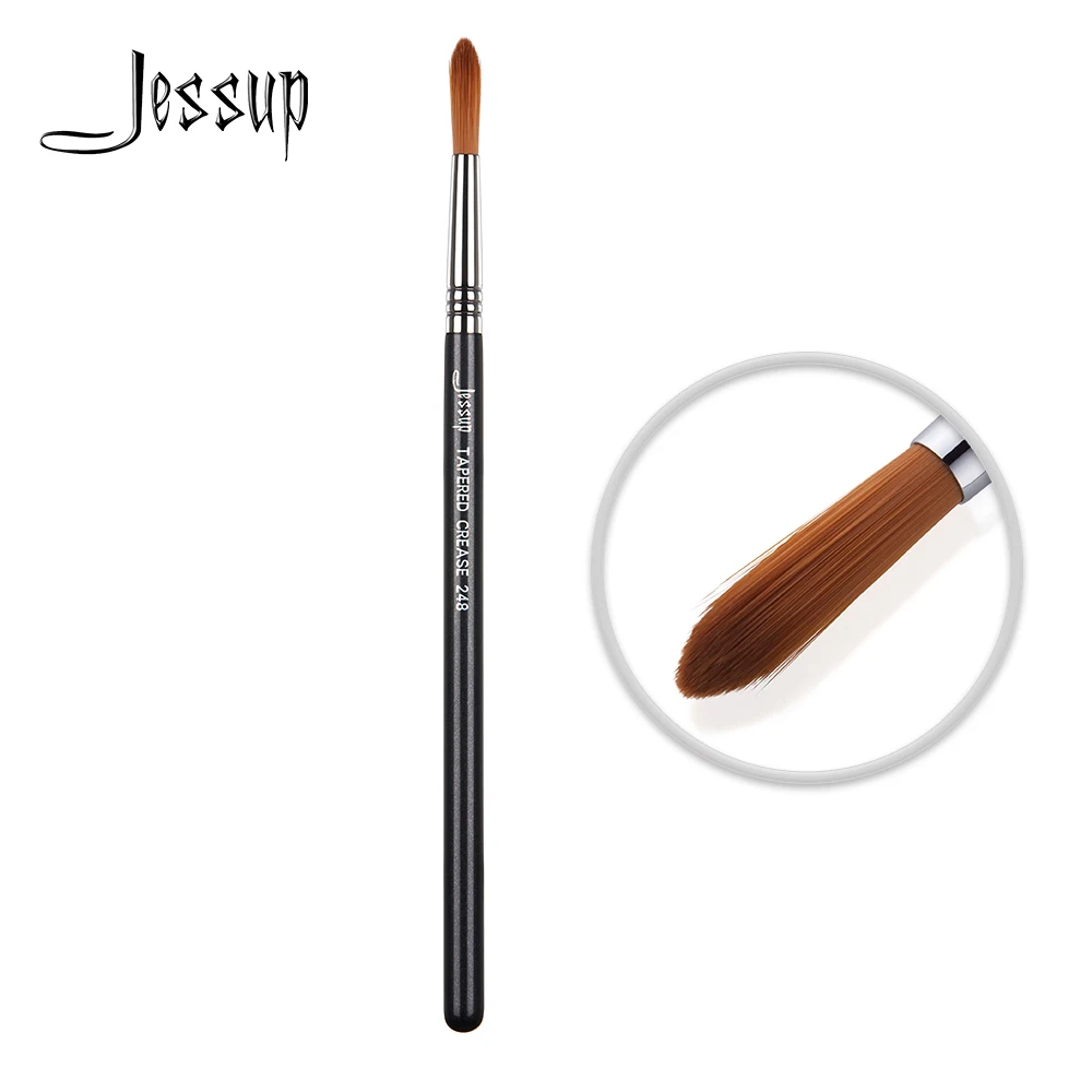 Jessup Eyeshadow brush Makeup Synthetic Hair Tapered Crease Long Wispy Head Cosmetic 248