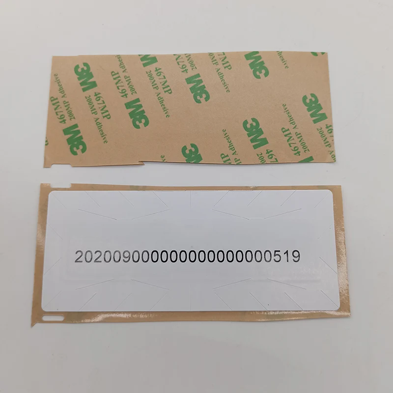 500pcs RFID UHF 9654 Passive Windscreen Anti-Theft Fragile Label Car Identification Windshield Sticker Tag